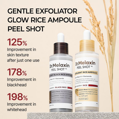 Dr.Melaxin Peel Shot Ampoule Duo (white+black）